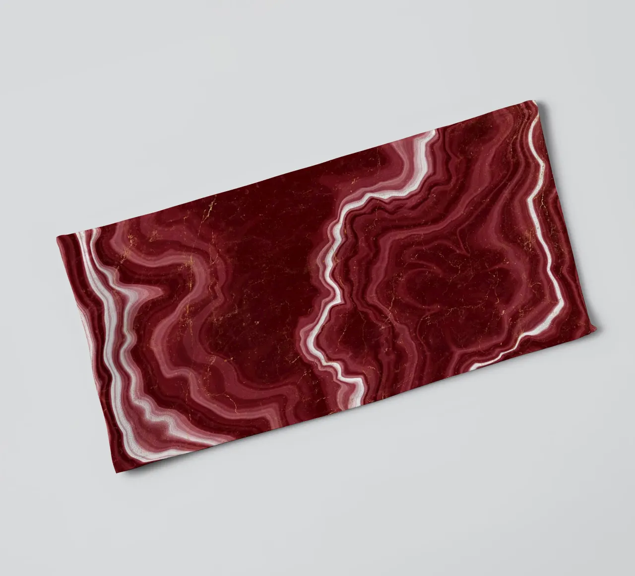 Red Agate Texture 09 towel by Gemstone Textures