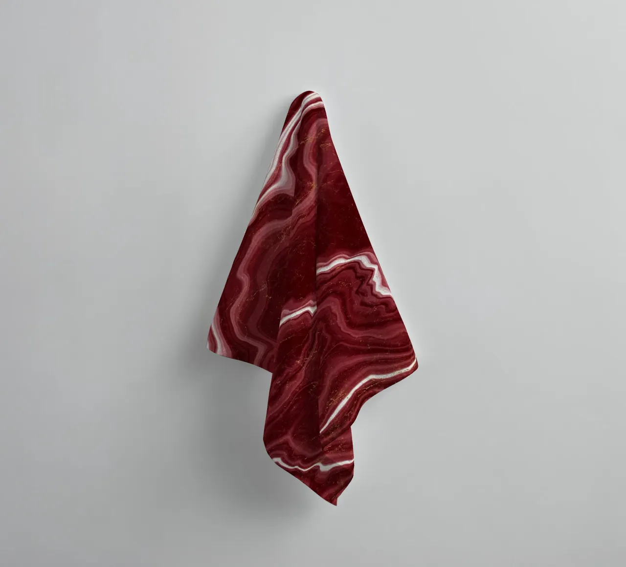 Red Agate Texture 09 towel by Gemstone Textures