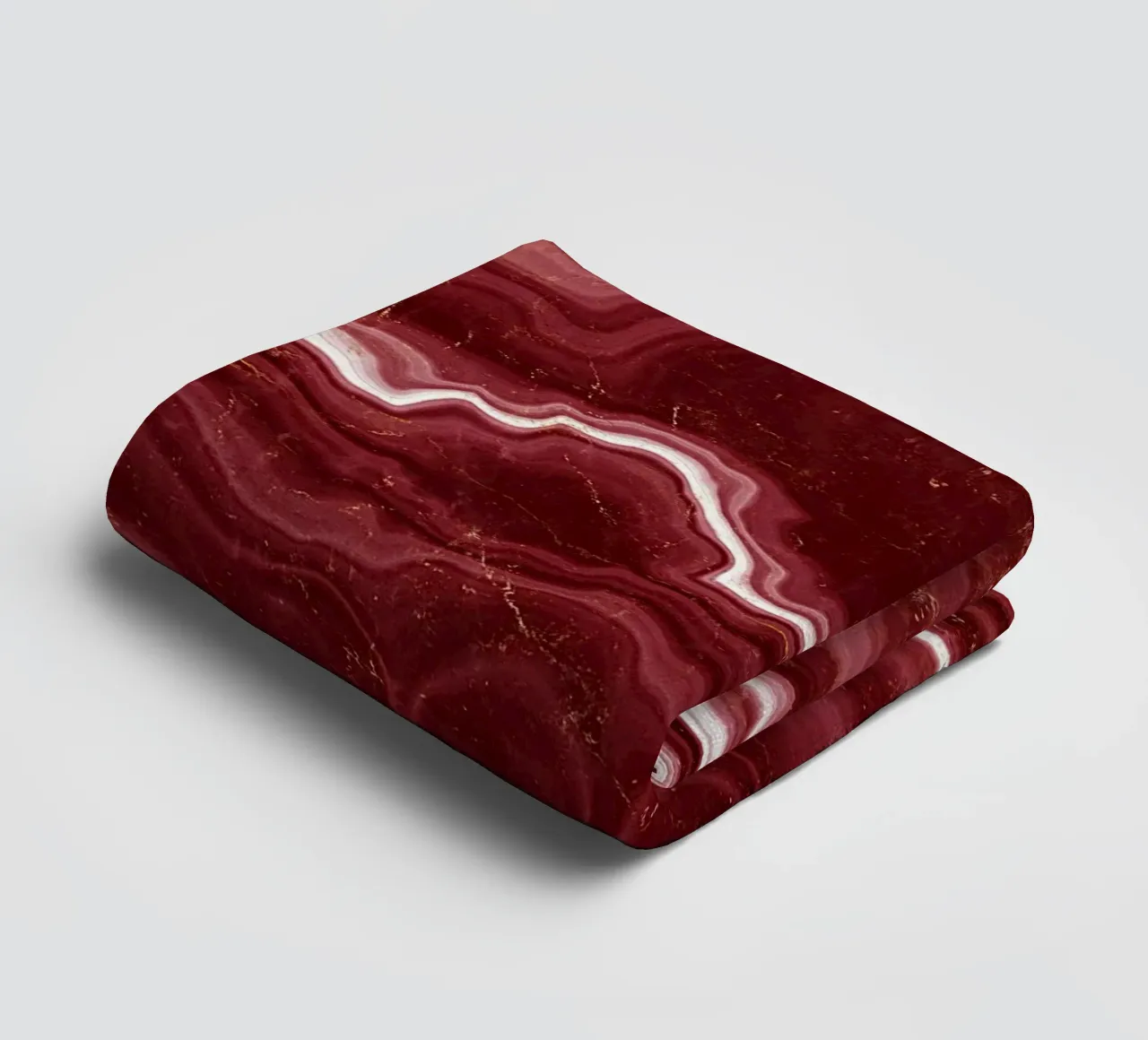 Red Agate Texture 09 towel by Gemstone Textures