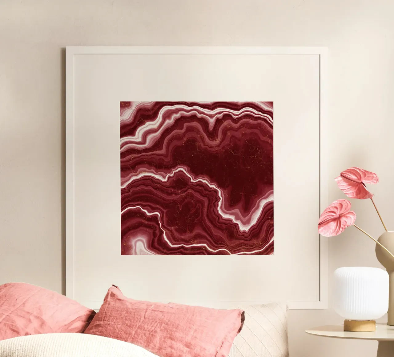 Agata rossa Texture 09 poster da Gemstone Textures