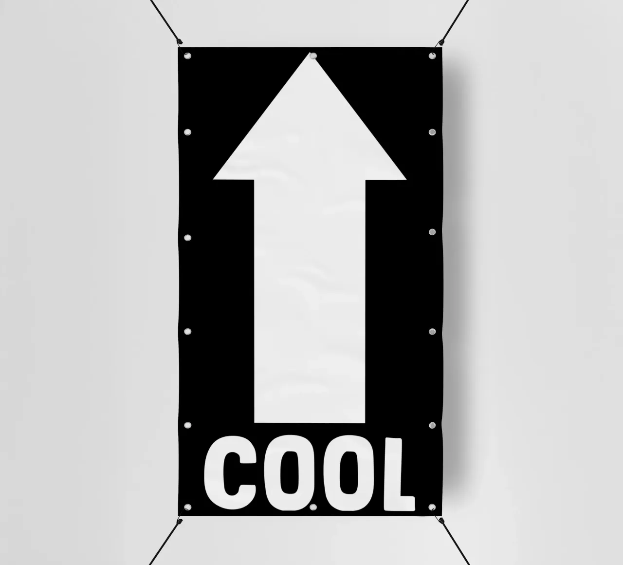 Cool Motivational Inspirational Minimalistic Arrow (freccia minimalista) telo in pvc da sillyindustries