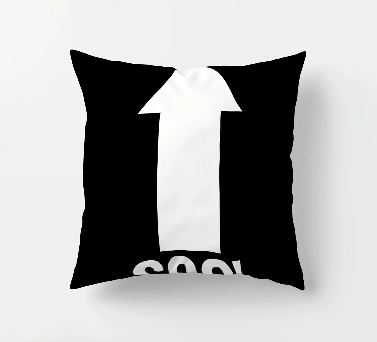 Cool Motivational Inspirational Minimalistic Arrow (freccia minimalista) cuscino da sillyindustries