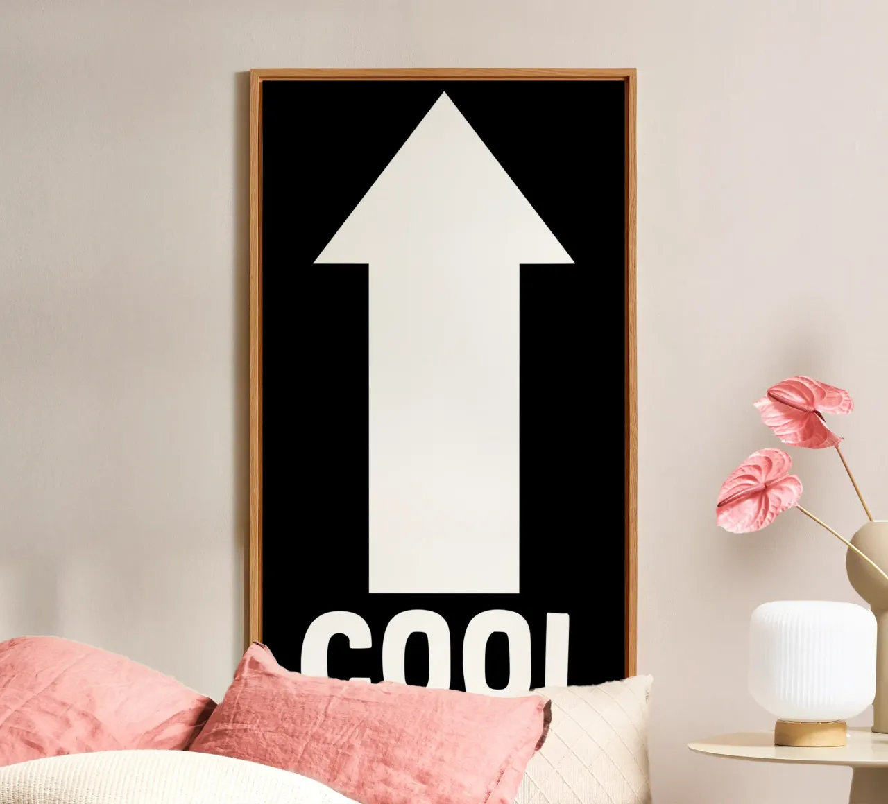 Cool Motivational Inspirational Minimalistic Arrow (freccia minimalista) alluminio dibond da sillyindustries