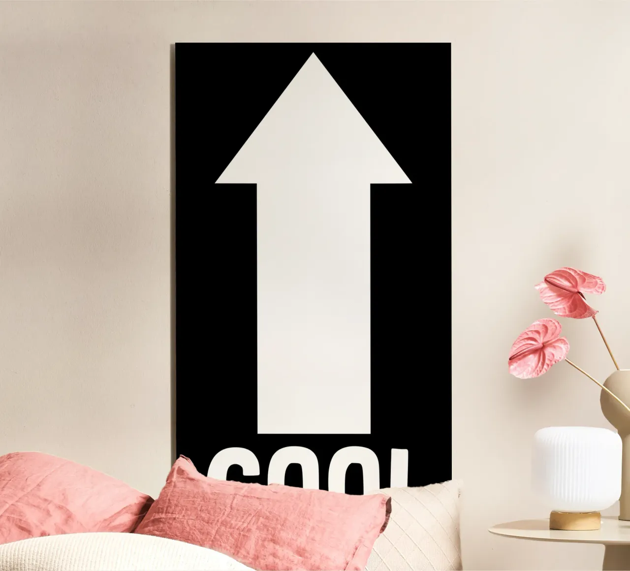 Cool Motivational Inspirational Minimalistic Arrow (freccia minimalista) alluminio dibond da sillyindustries