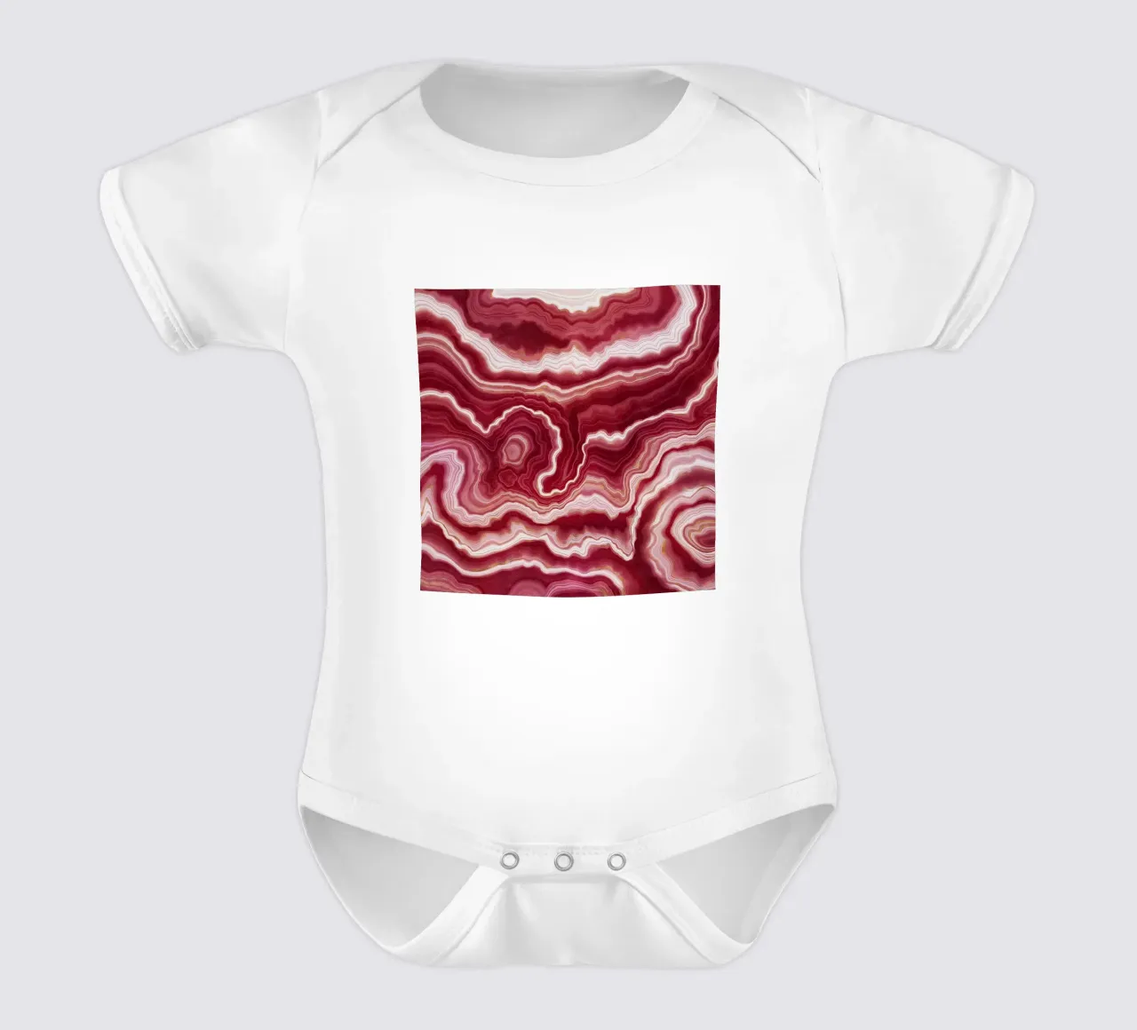 Agata rossa Texture 10 body neonato maniche corte da Gemstone Textures