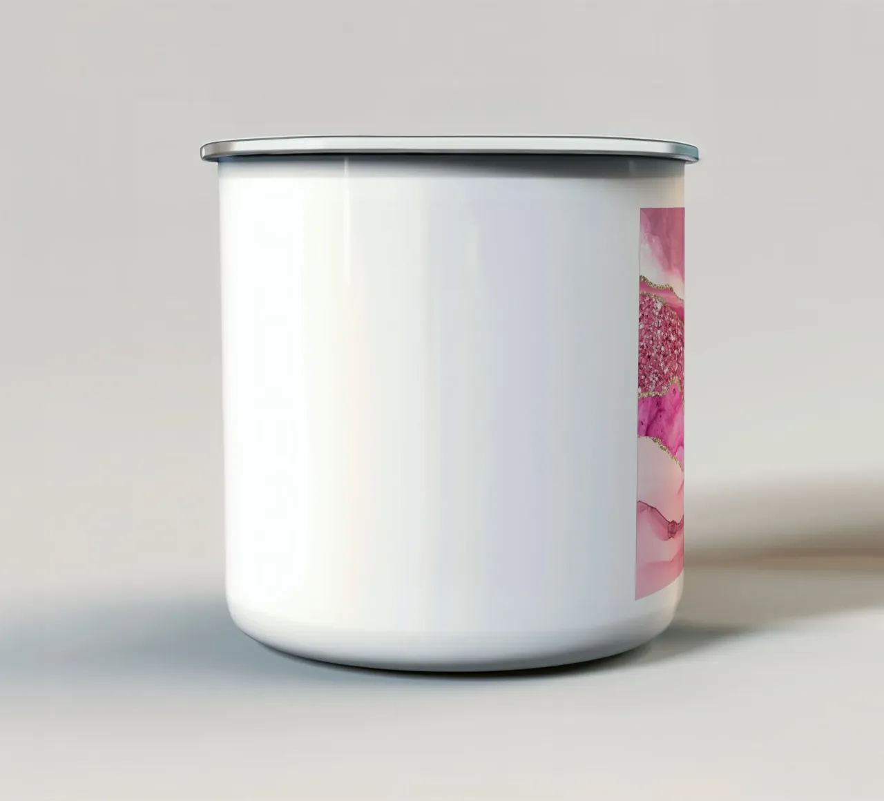 Agata Glitter Dazzle Texture 01 tazza in smalto da Gemstone Textures