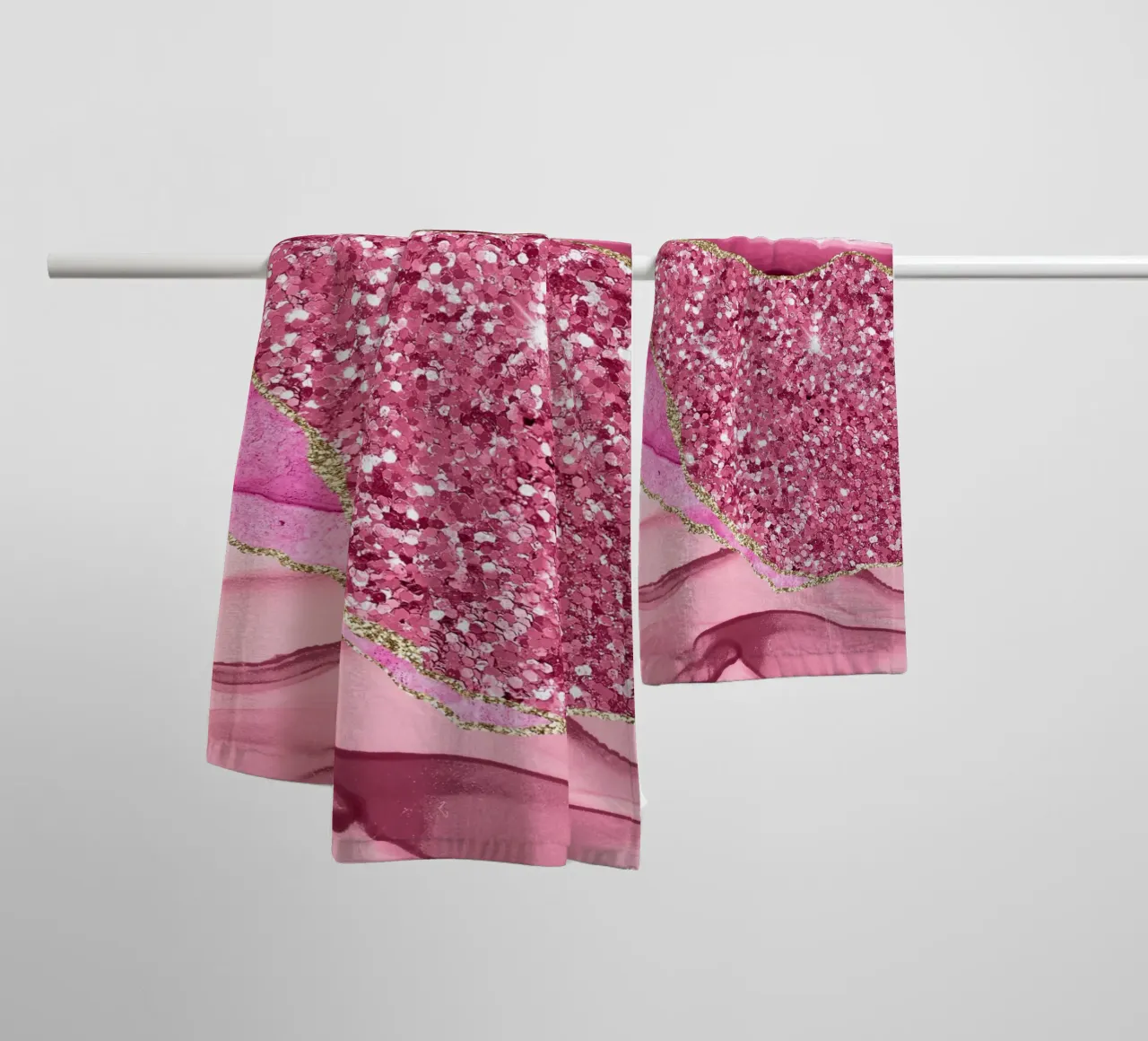 Agata Glitter Dazzle Texture 01 asciugamano da bagno da Gemstone Textures