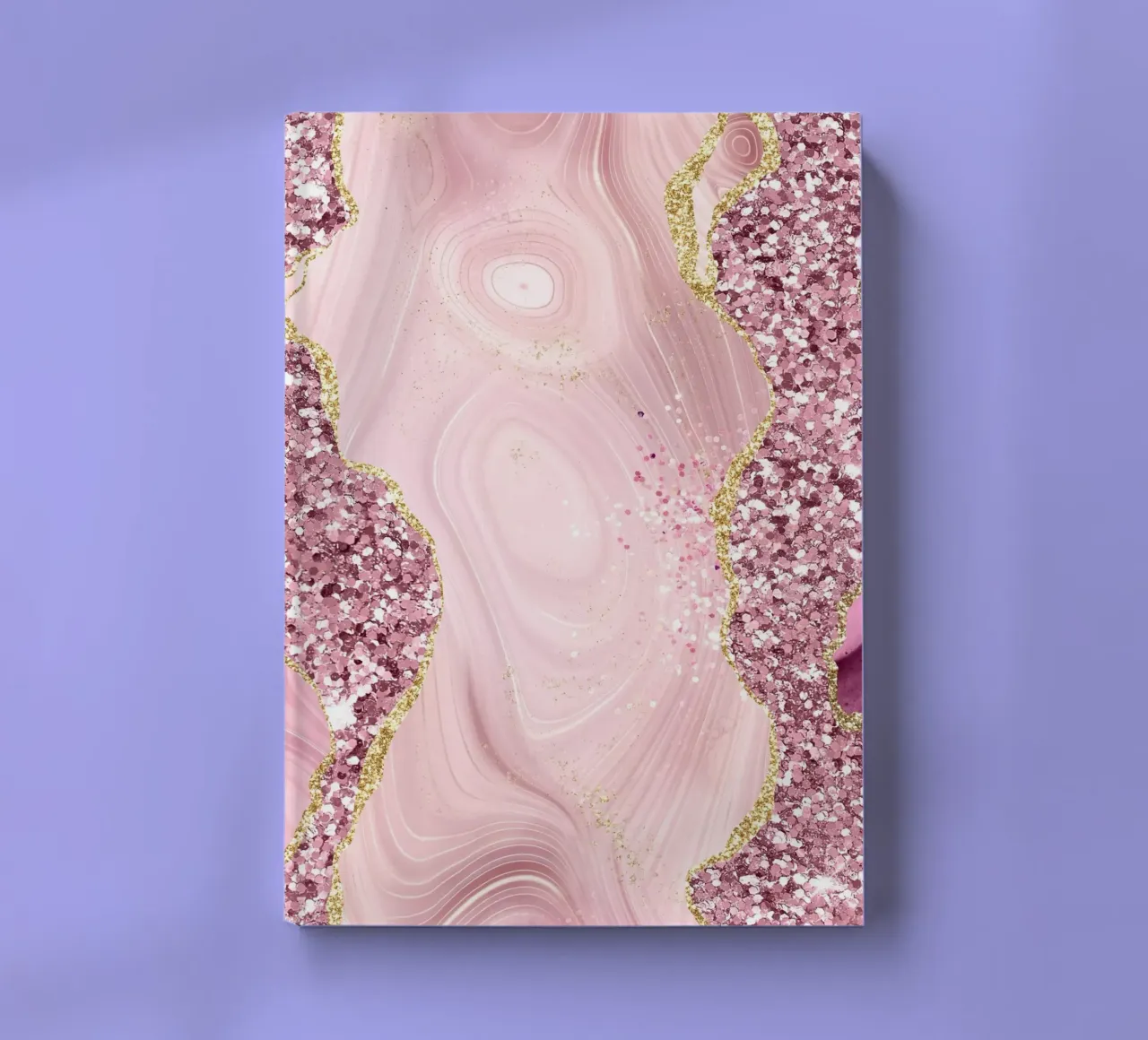 Agate Glitter Dazzle Texture 02 notebook by Gemstone Textures