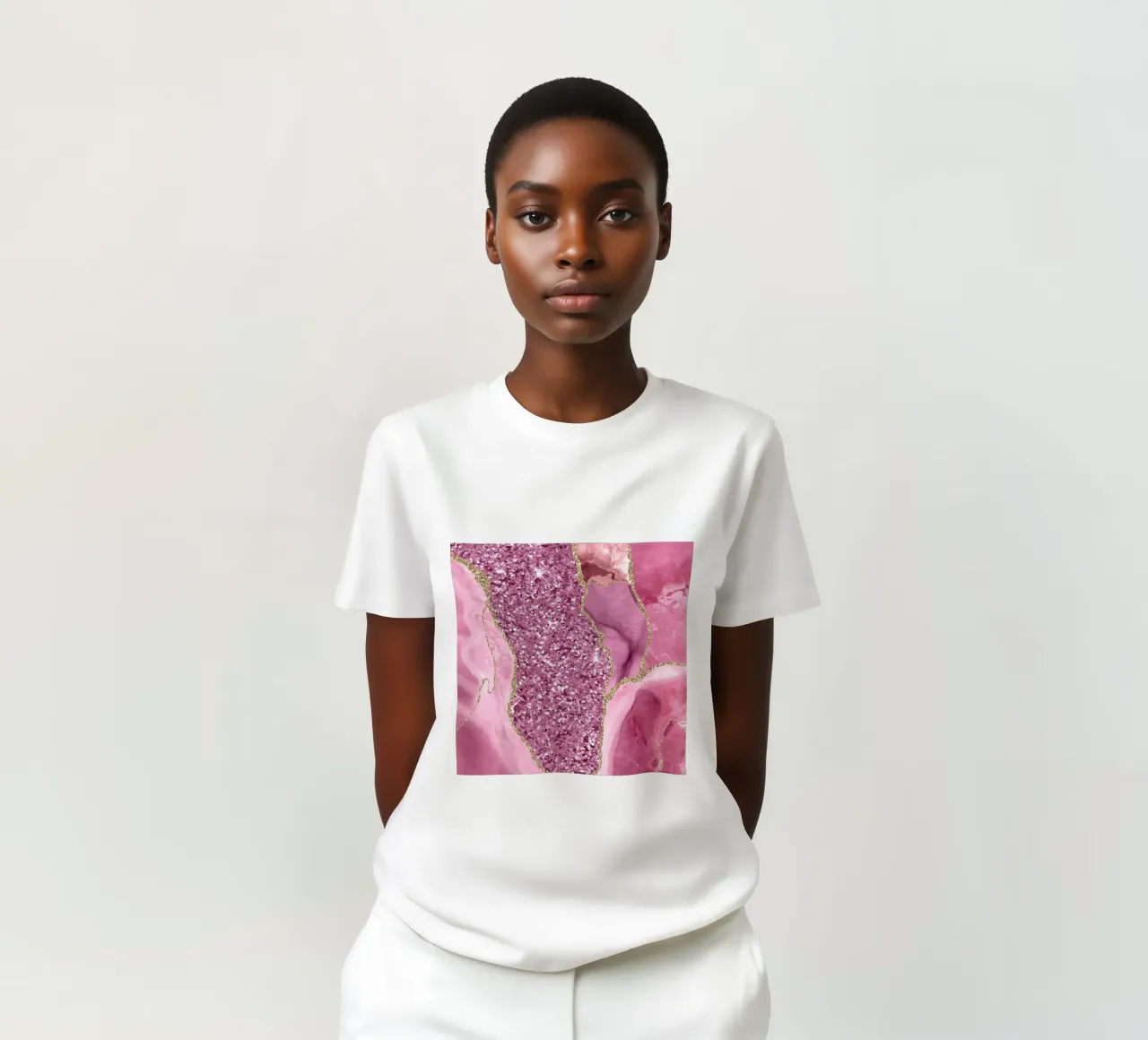 Agata Glitter Dazzle Texture 03 t-shirt da Gemstone Textures