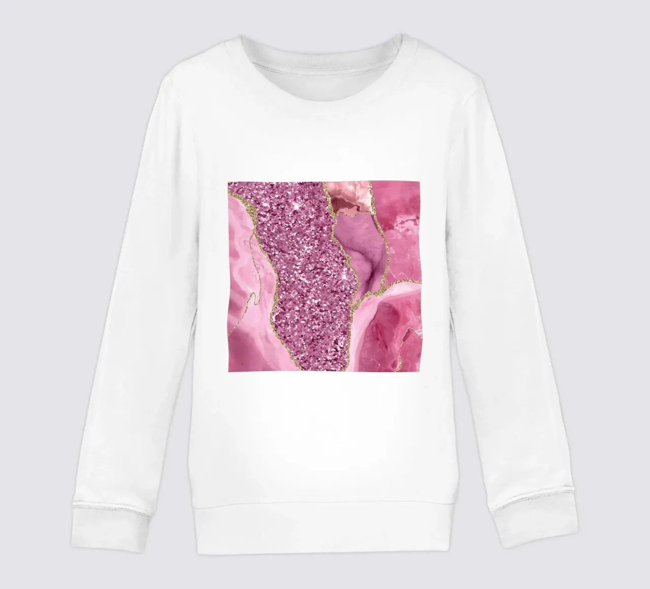 Agata Glitter Dazzle Texture 03 felpa bambino da Gemstone Textures
