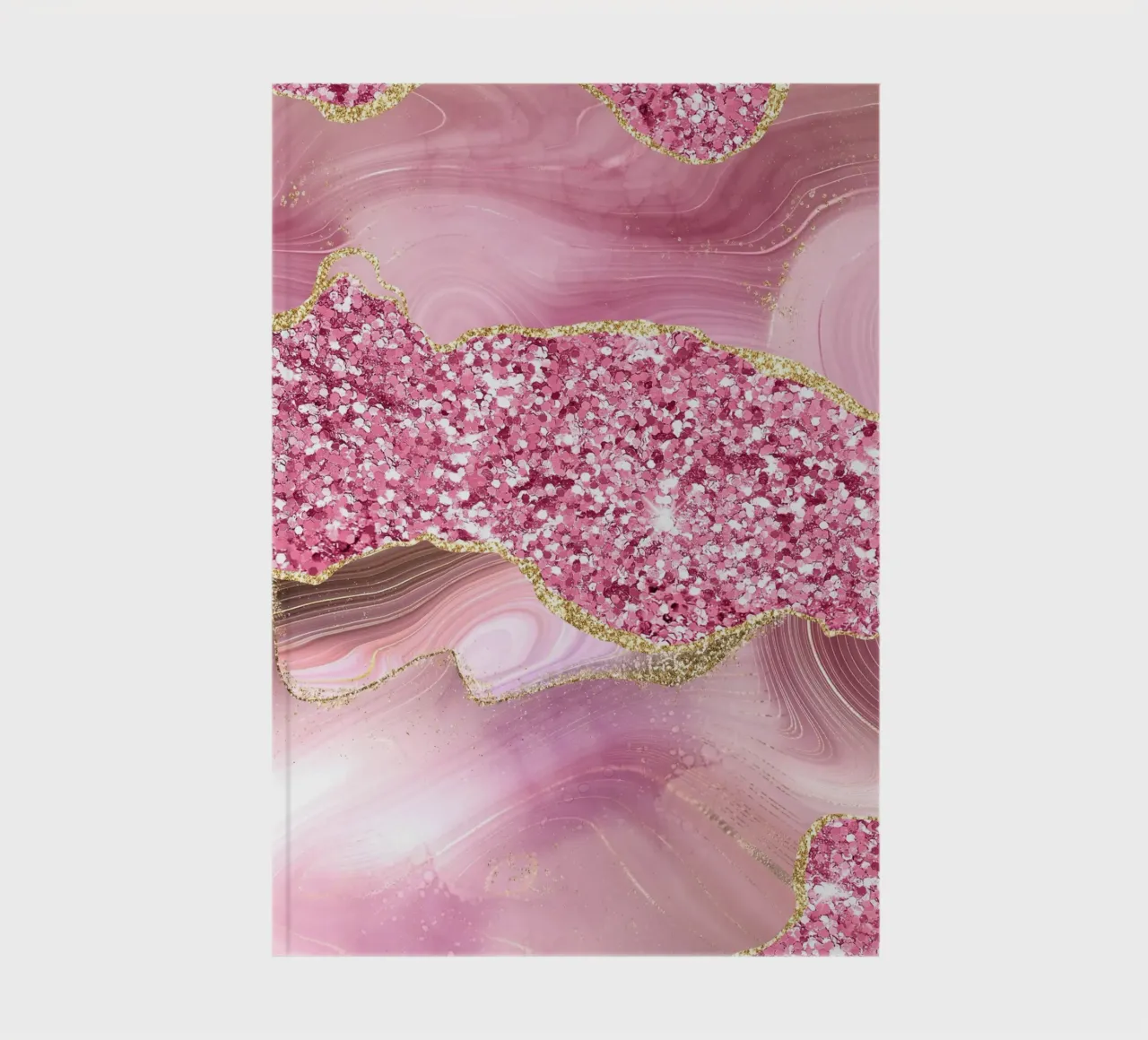 Agate Glitter Dazzle Texture 04 notebook by Gemstone Textures
