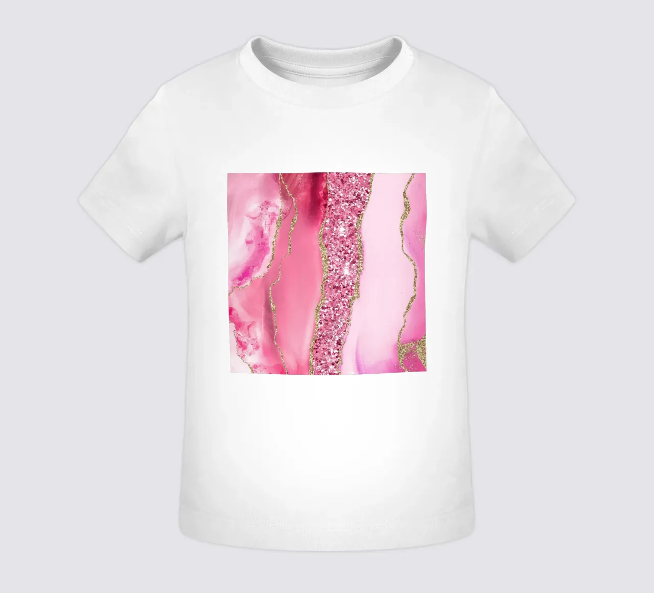 Agata Glitter Dazzle Texture 05 maglietta neonato da Gemstone Textures