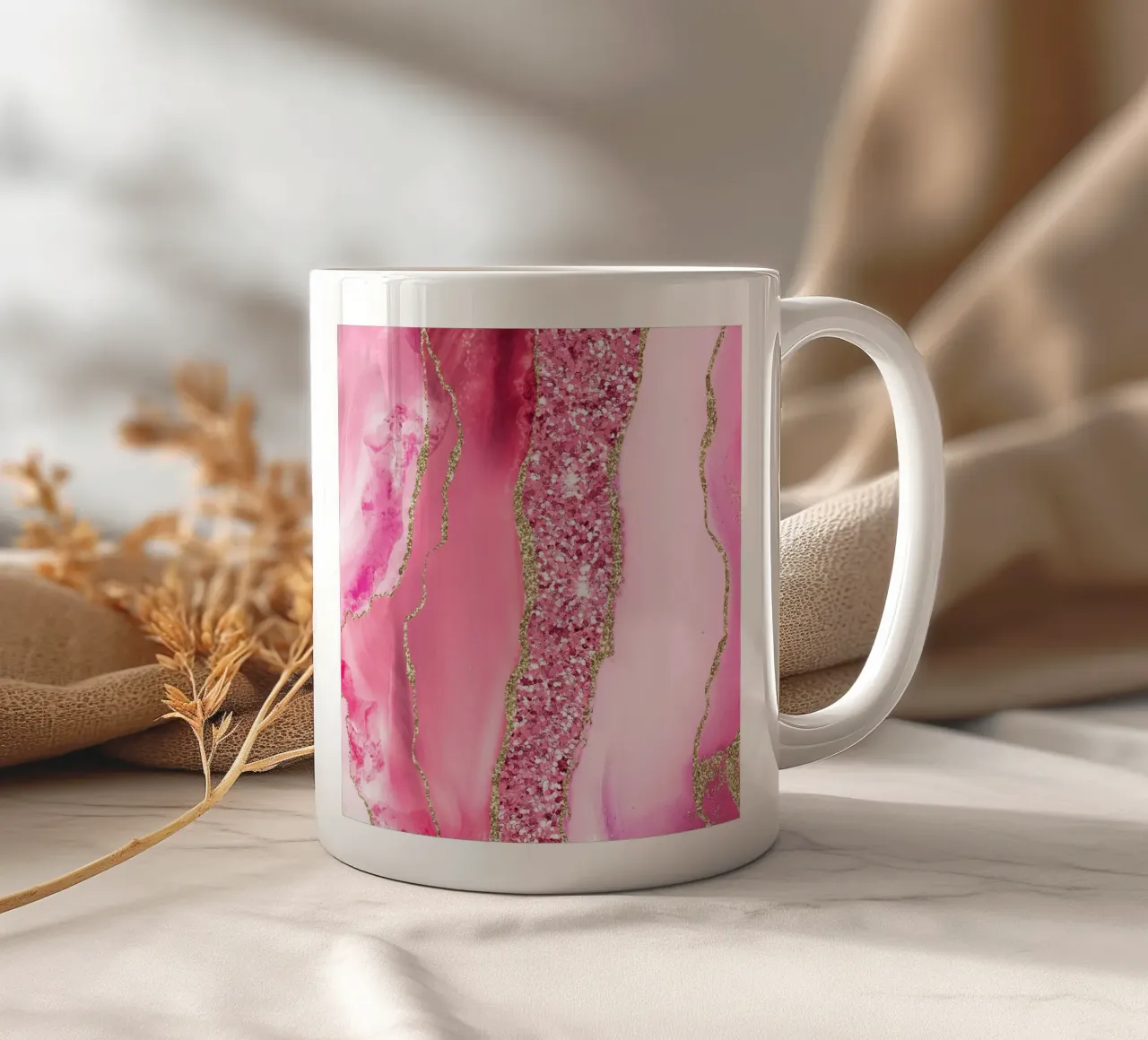 Agata Glitter Dazzle Texture 05 tazza in ceramica da Gemstone Textures