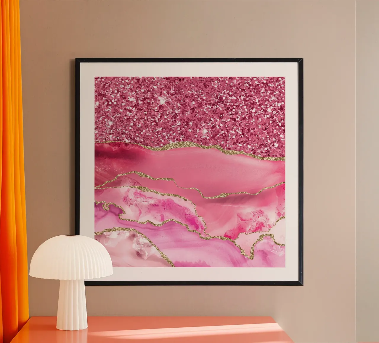 Agata Glitter Dazzle Texture 06 poster da Gemstone Textures