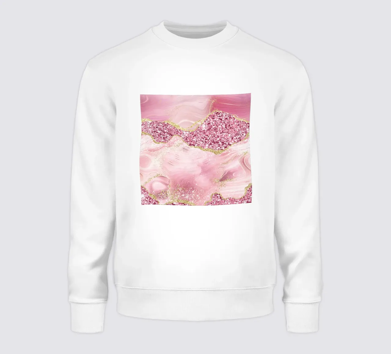 Ágata Brillo Deslumbrante Textura 07 sudadera de Gemstone Textures