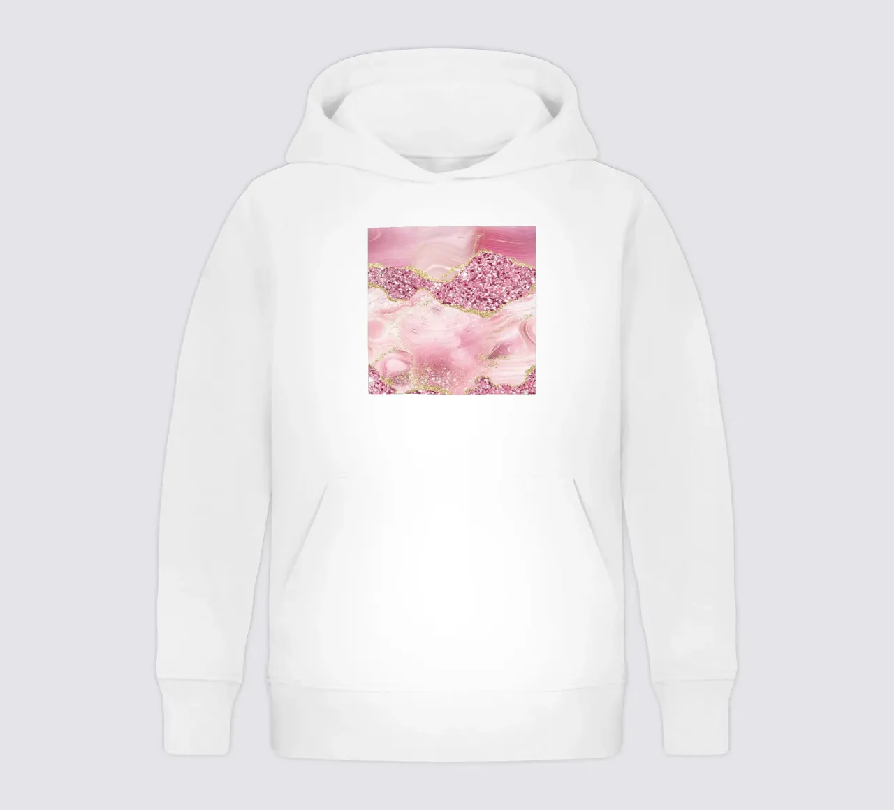 Ágata Brillo Deslumbrante Textura 07 sudadera con capucha para niño de Gemstone Textures