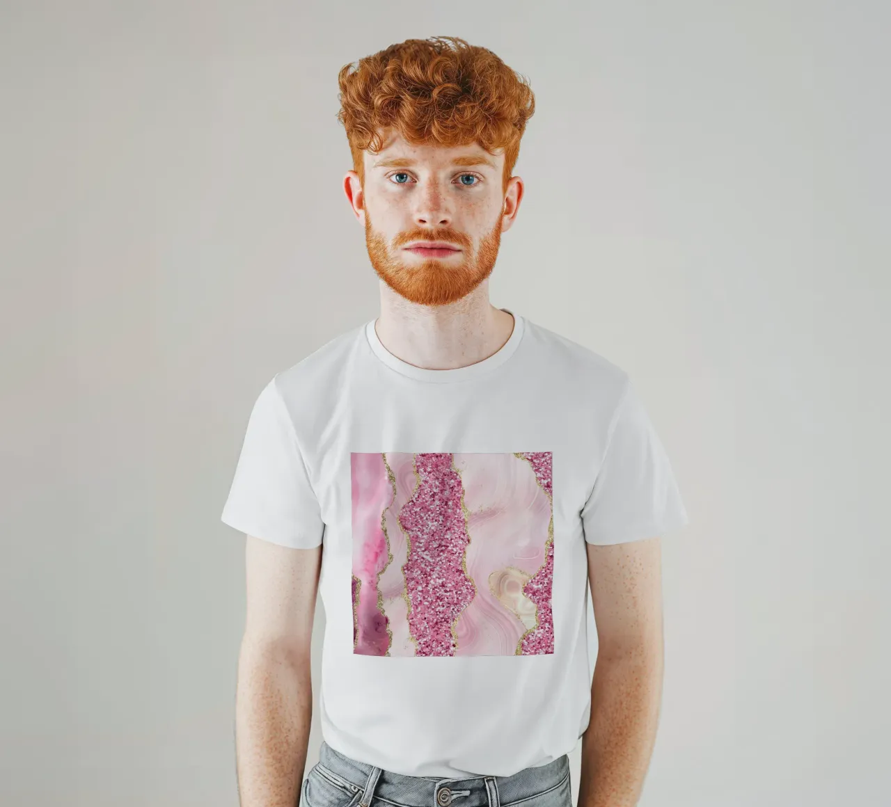 Agata Glitter Dazzle Texture 09 t-shirt da Gemstone Textures