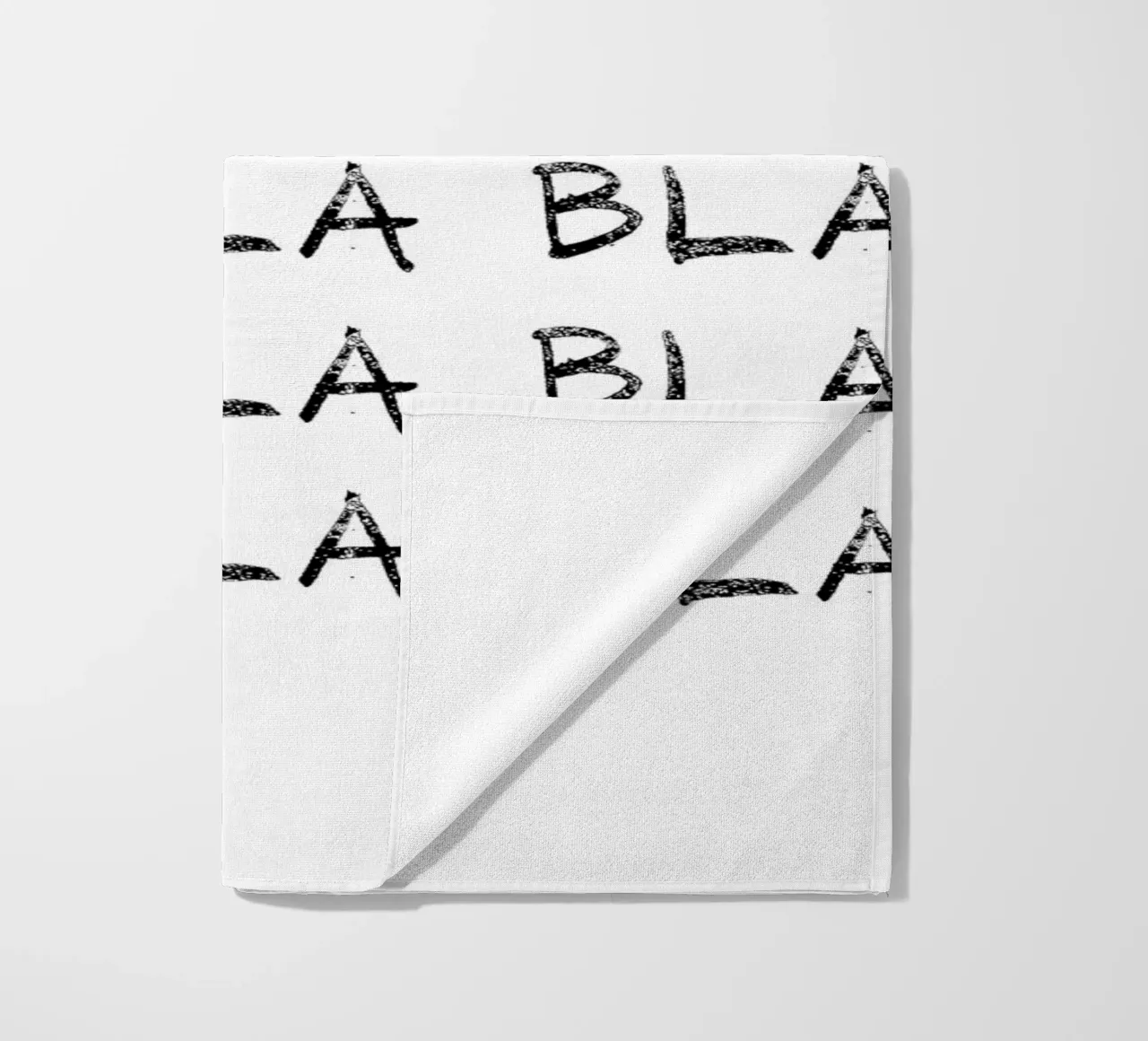bla-bla-bla b&n telo mare da Carinaprint