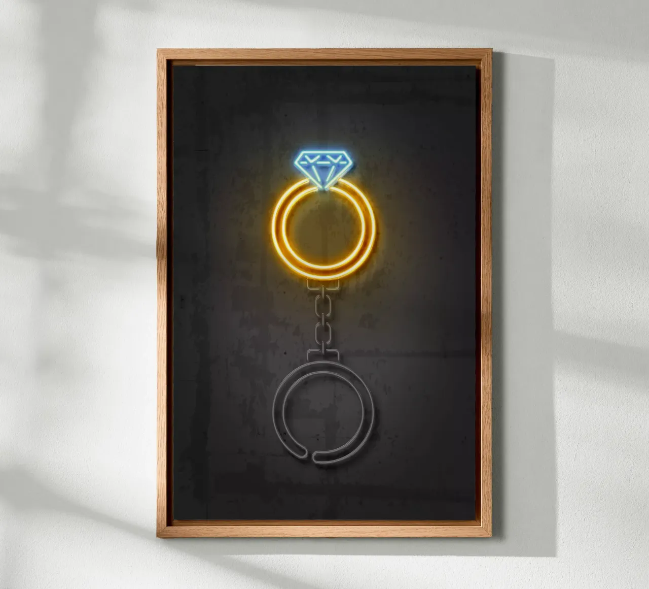 Diamond Ring tela con Cornice a cassetta da Octavian