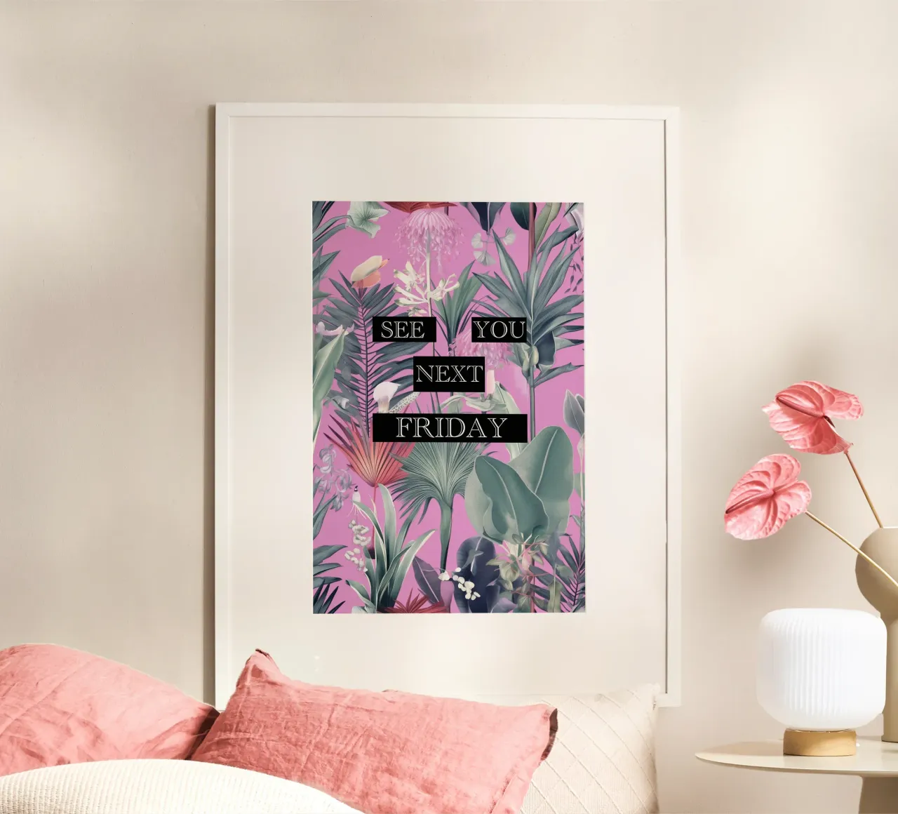 Festa venerdì prossimo poster con telaio in plastica da Carinaprint