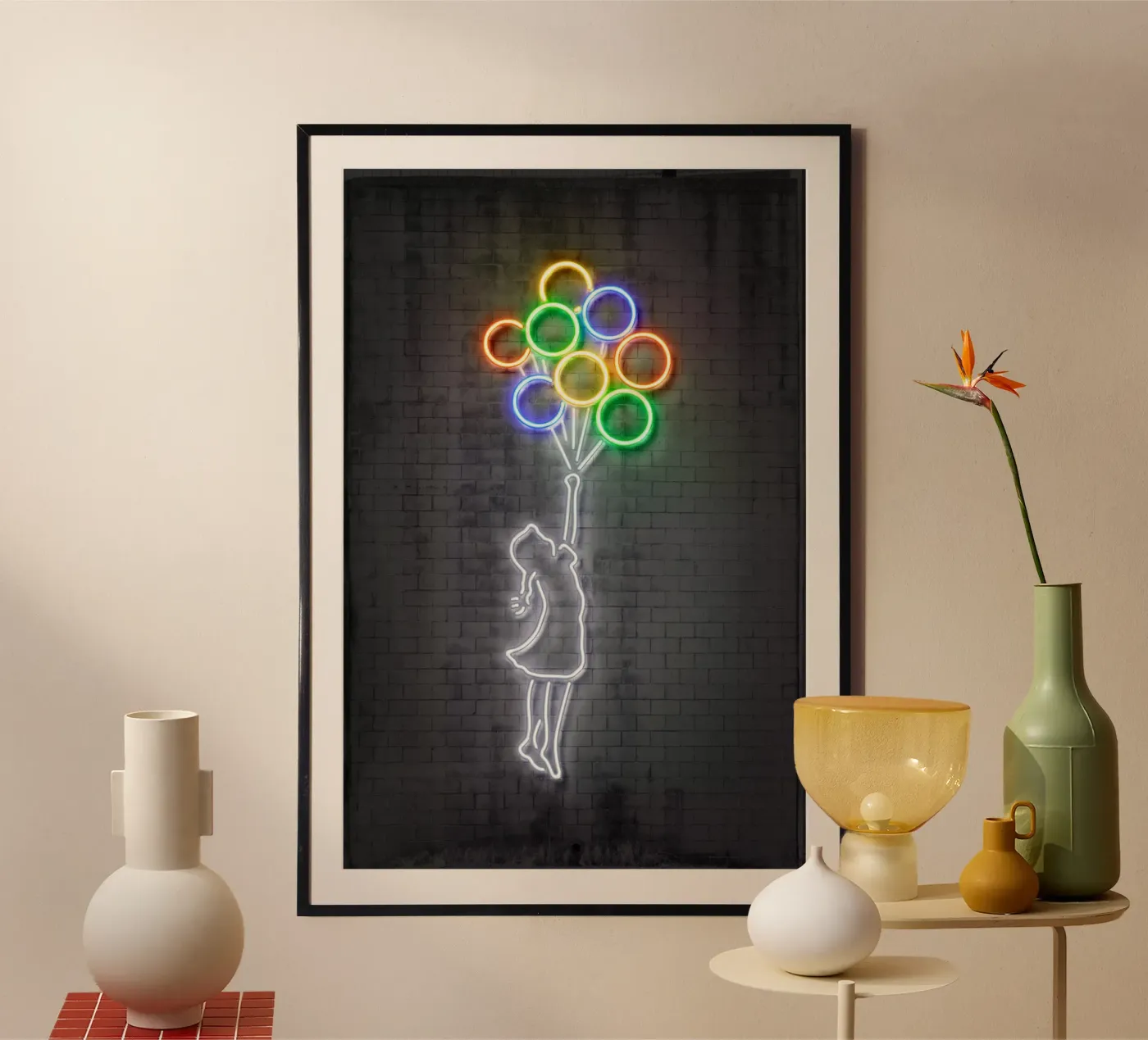 Flying Balloons poster van Octavian