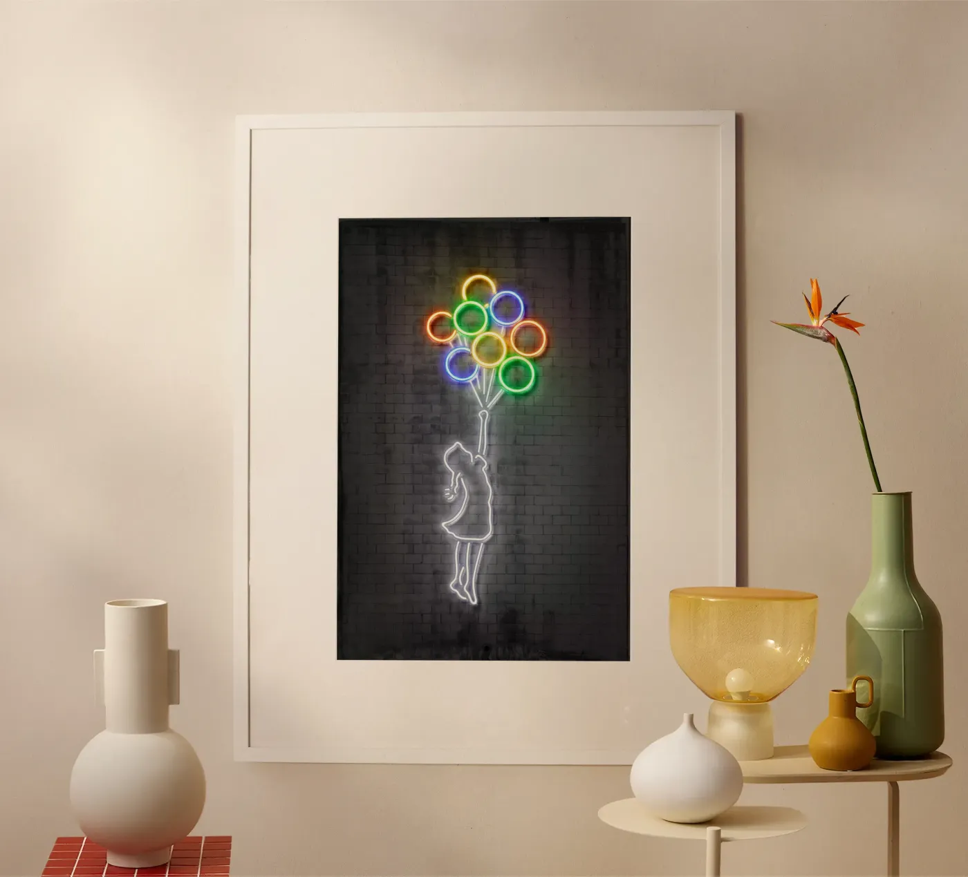 Flying Balloons poster van Octavian