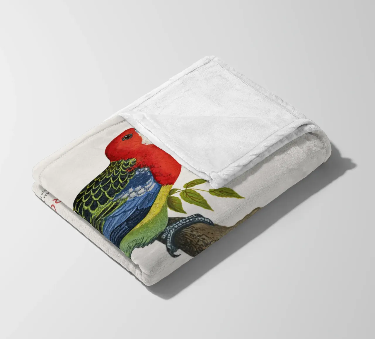 Rosella orientale o Platycercus eximius coperta in pile da Vintagrafica