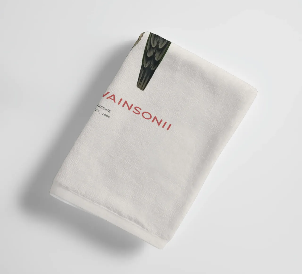 Pappagallo superbo o Polytelis swainsonii asciugamano da bagno da Vintagrafica