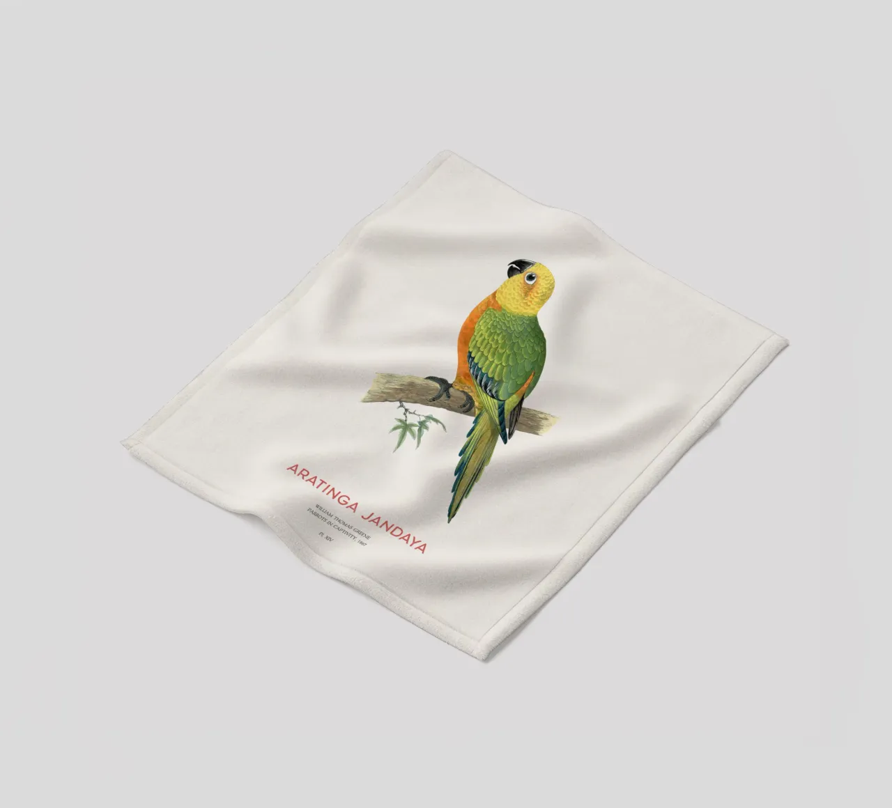 Jandaya-Sittich oder Aratinga jandaya Fleecedecke von Vintagrafica