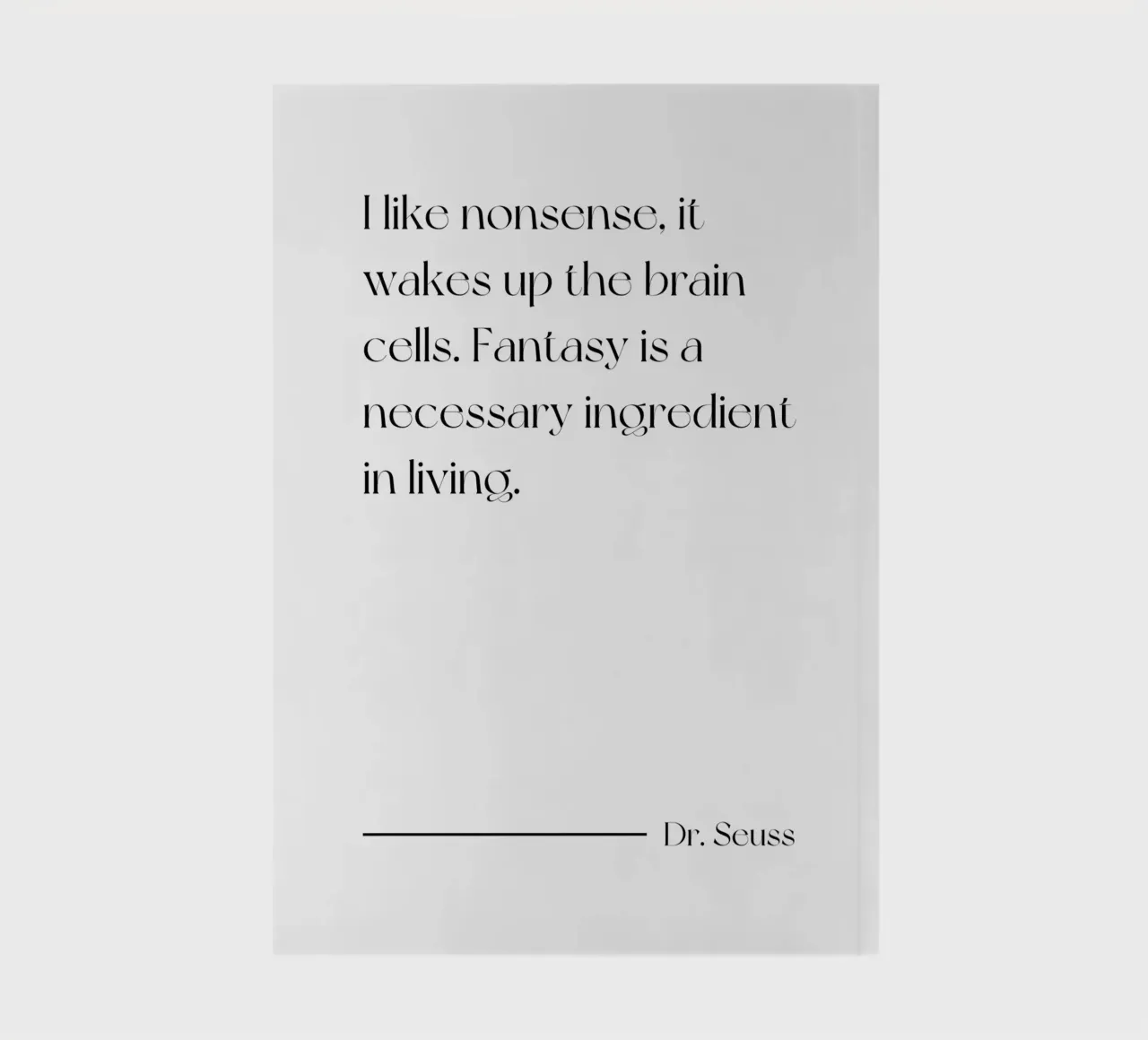I like nonsense it wakes up the brain cells quote notebook by Paigaam Studio