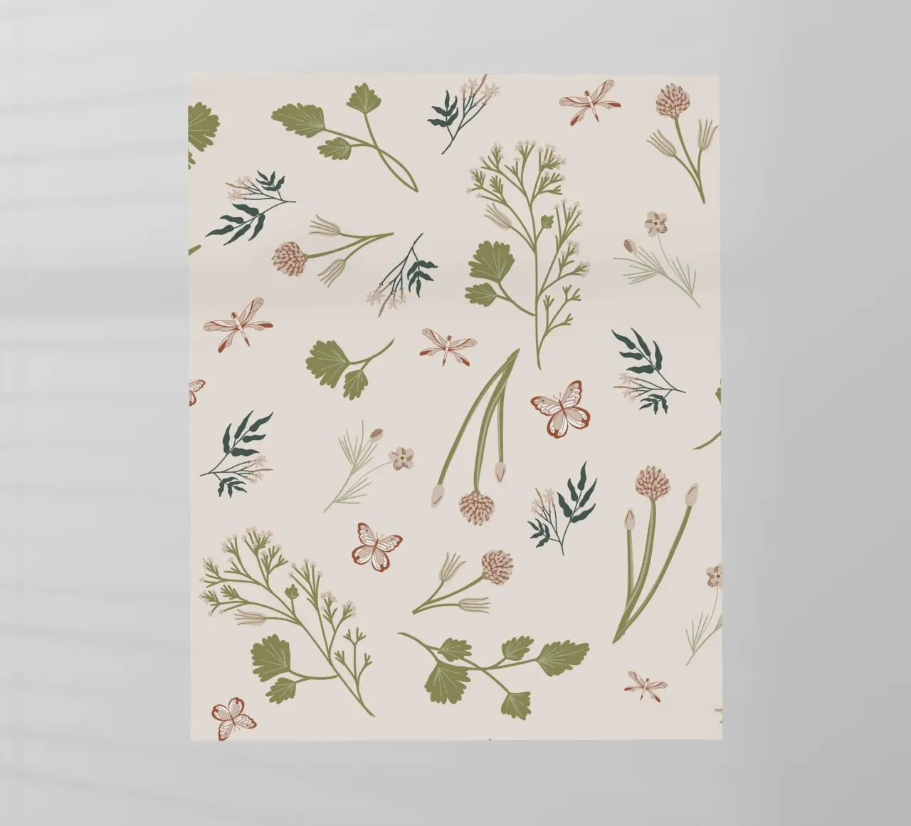 Butterflies and Botanicals pellicola backlit da anisillustration