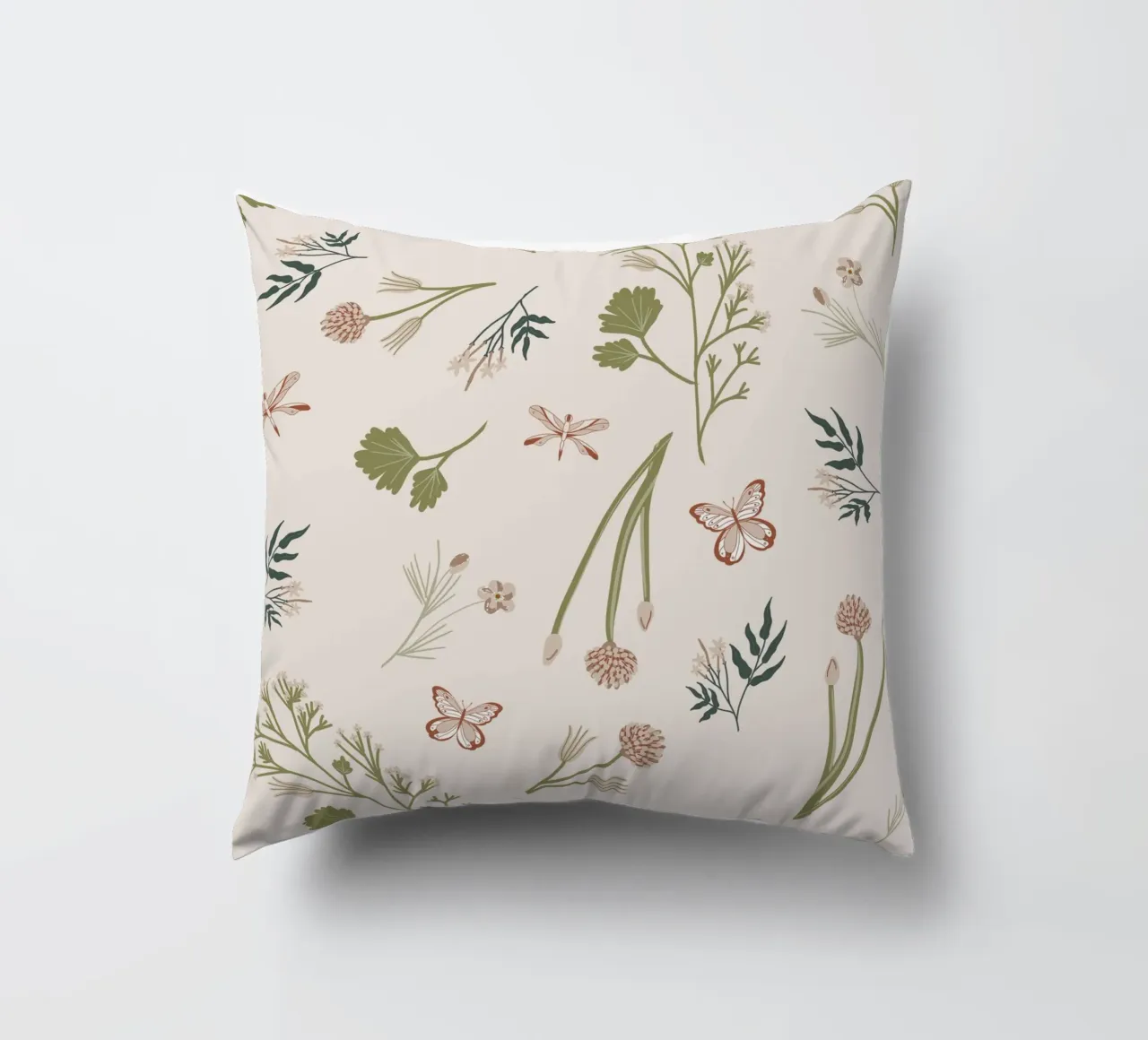 Butterflies and Botanicals cuscino da anisillustration