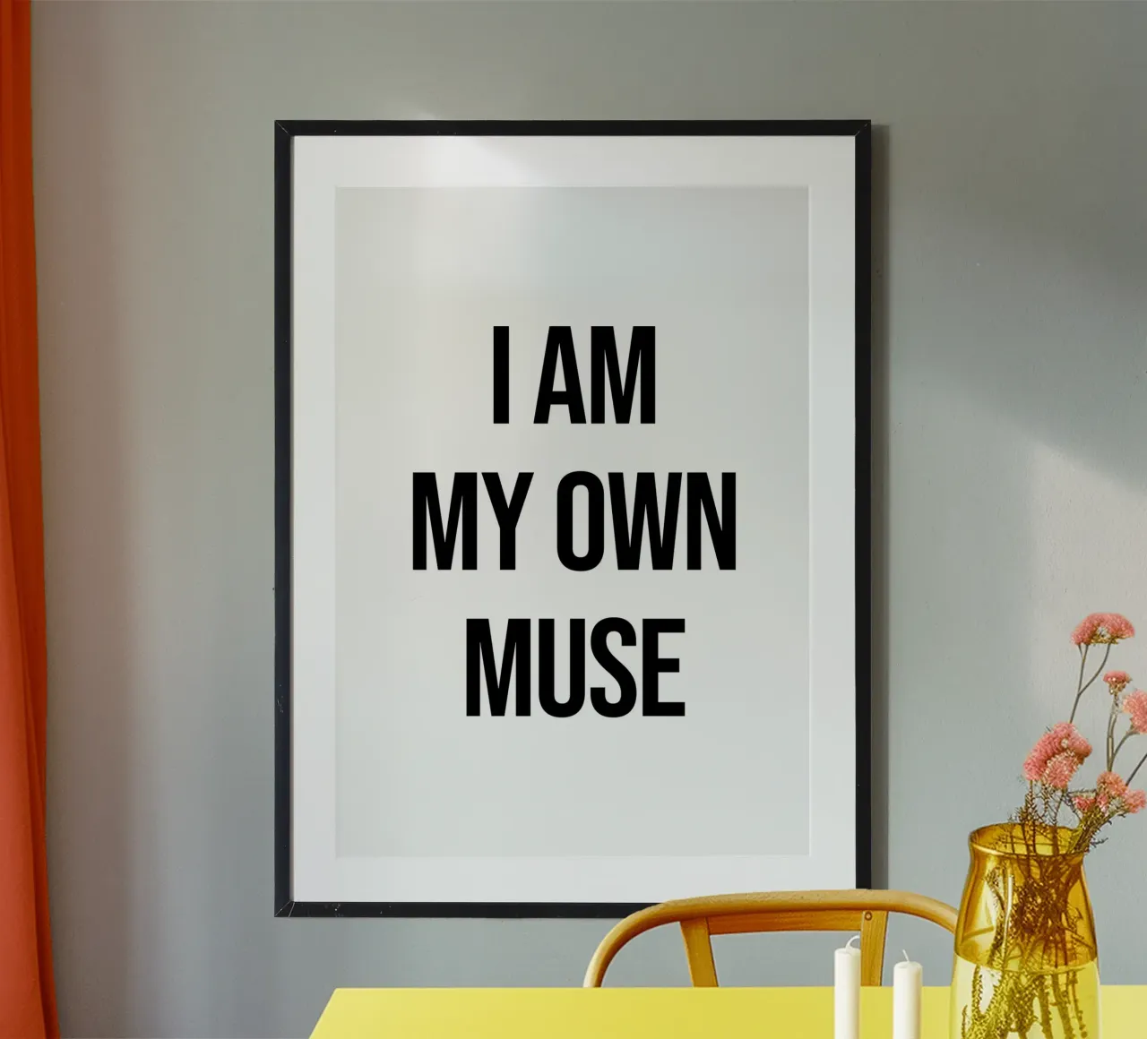 I am my own muse quote poster de Paigaam Studio