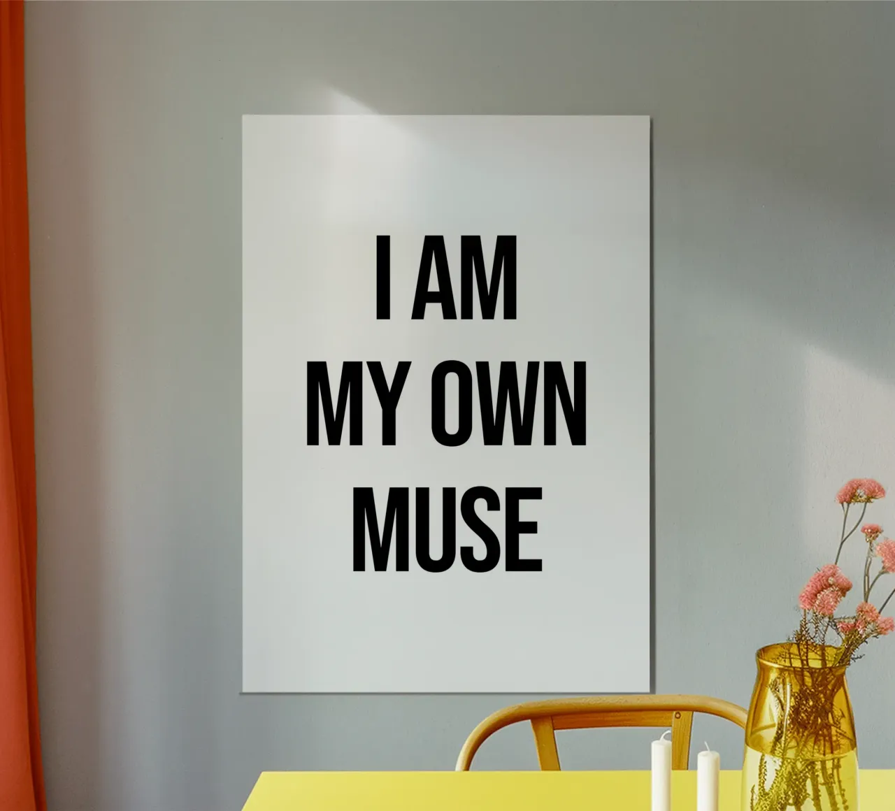 I am my own muse quote poster de Paigaam Studio