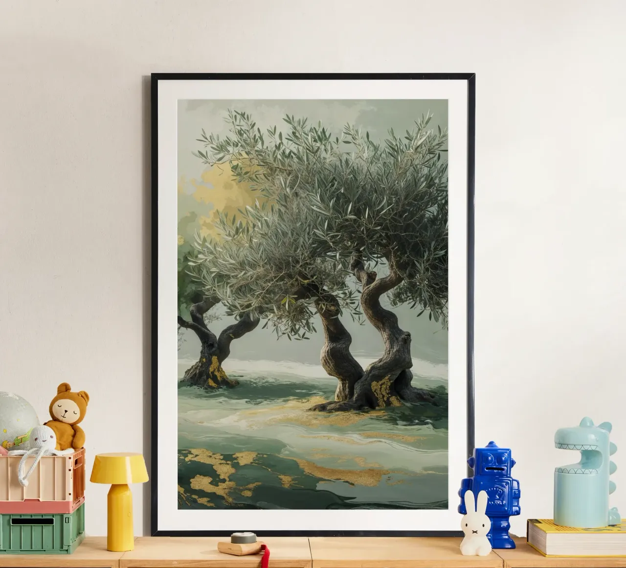The Enchantment of Olive Trees carta hahnemühle da AlbertKlee