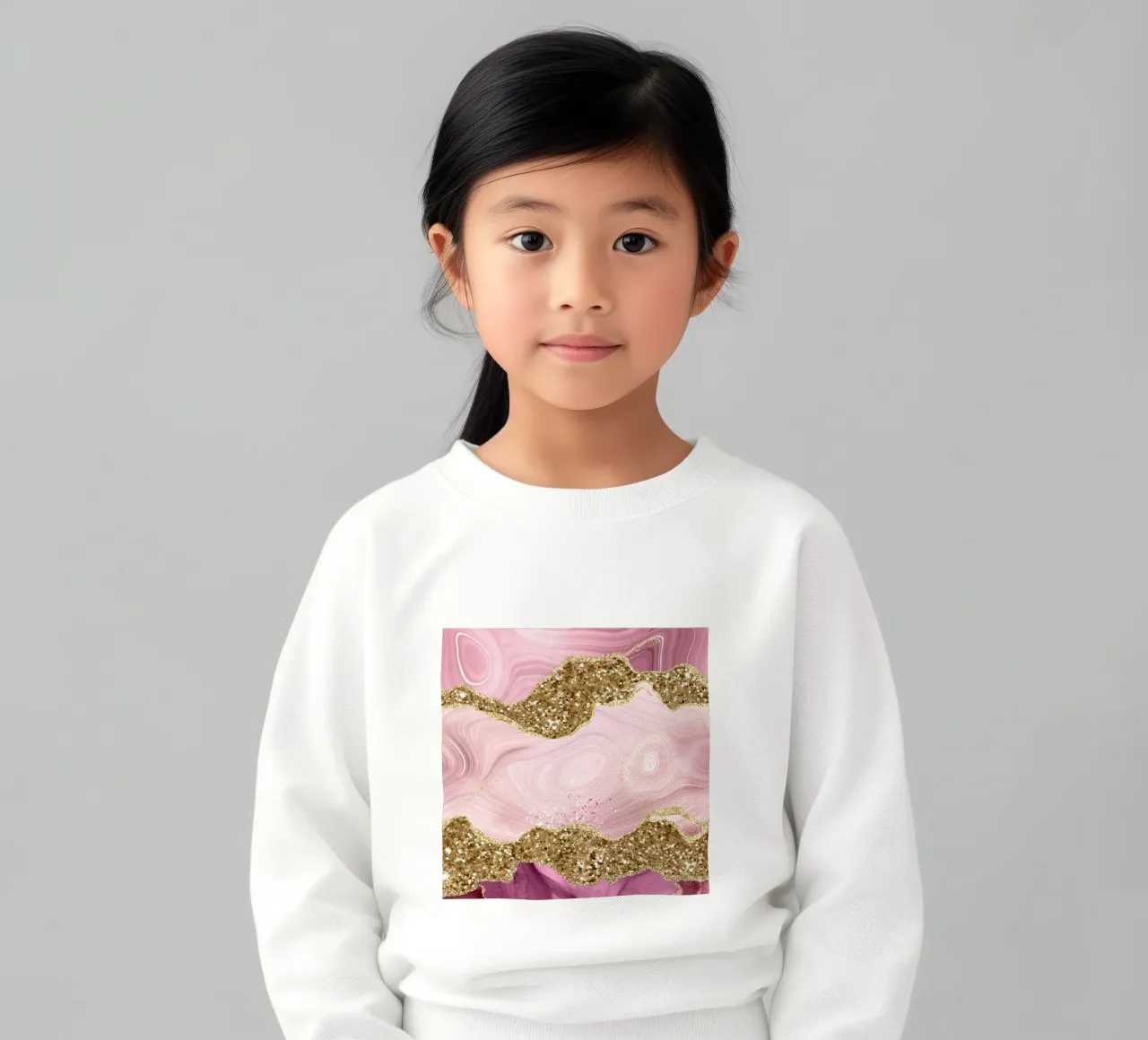 Ágata Brillo Deslumbrante Textura 11 sudadera para niño de Gemstone Textures