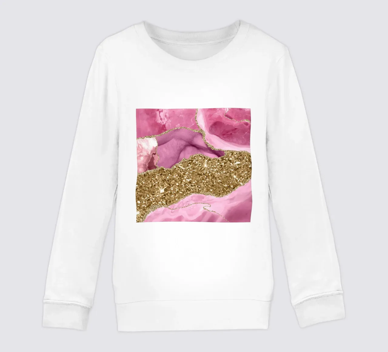 Agata Glitter Dazzle Texture 12 felpa bambino da Gemstone Textures