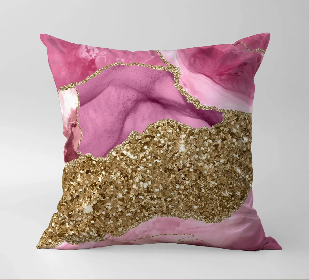 Agate Glitter Dazzle Texture 12 decorative cushion by Gemstone Textures