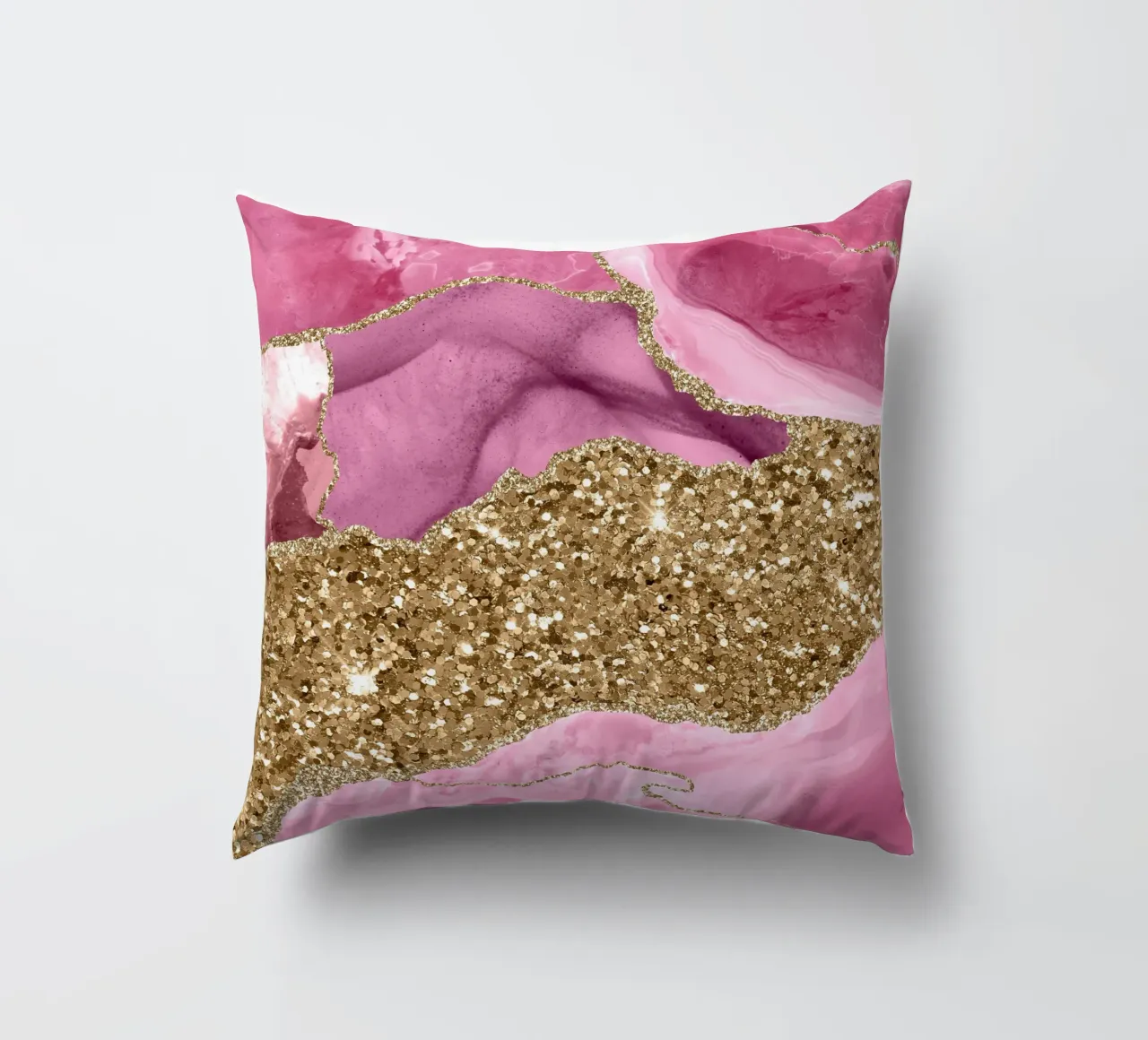 Agate Glitter Dazzle Texture 12 decorative cushion by Gemstone Textures