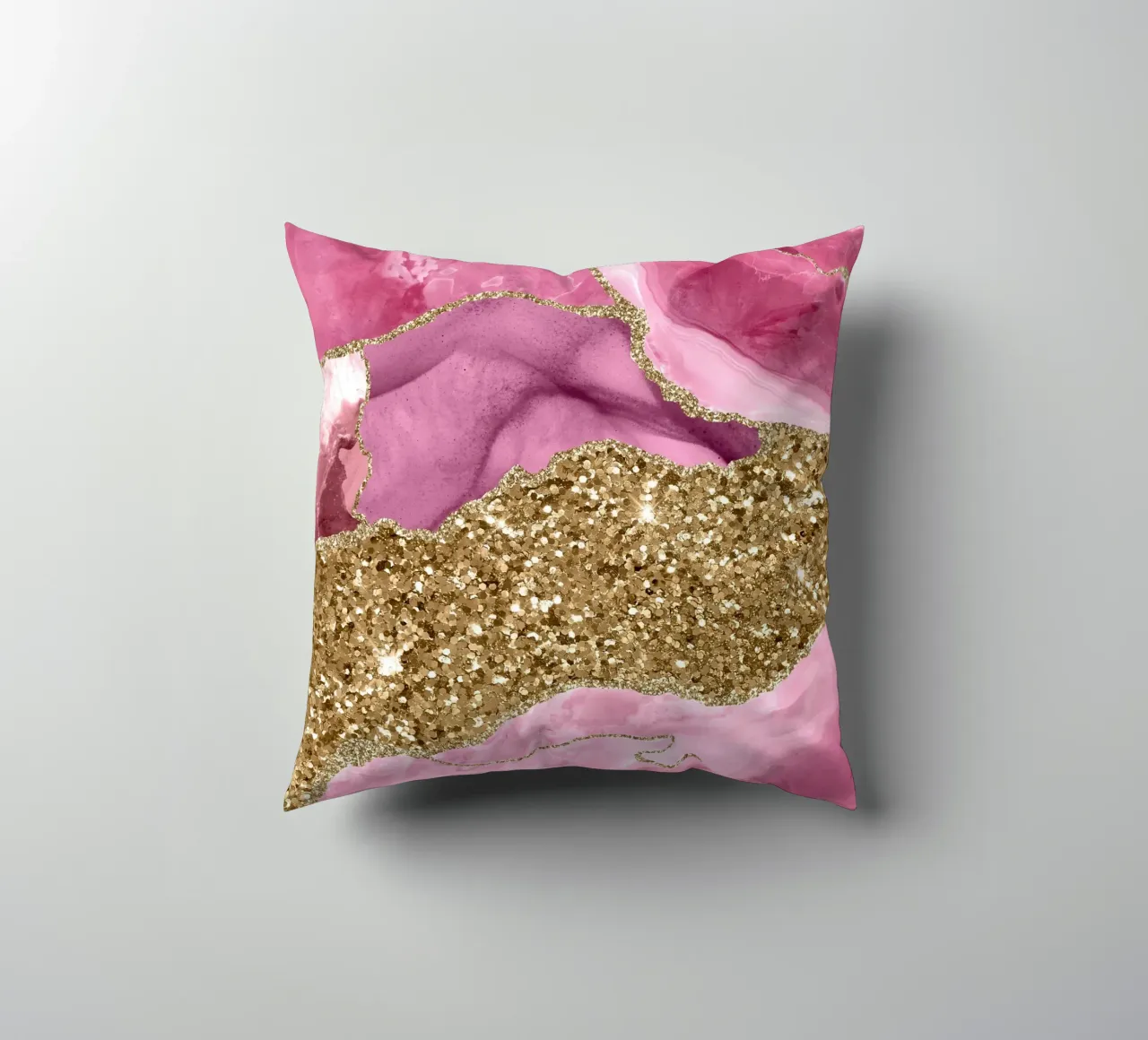 Agate Glitter Dazzle Texture 12 decorative cushion by Gemstone Textures