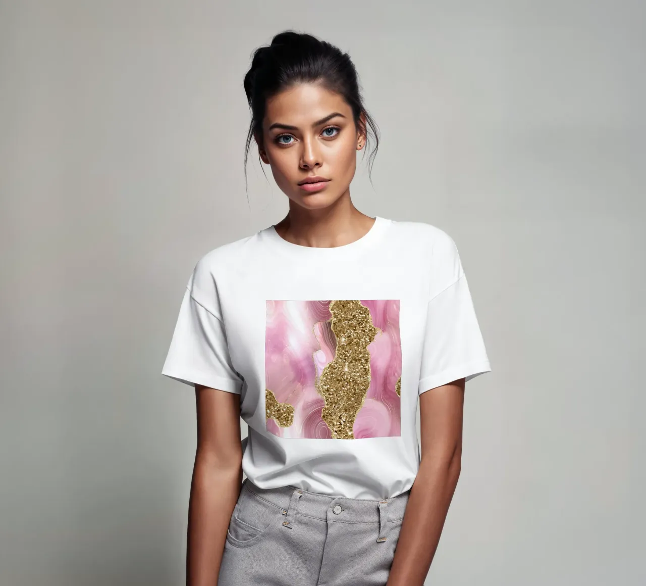 Agata Glitter Dazzle Texture 13 t-shirt da Gemstone Textures