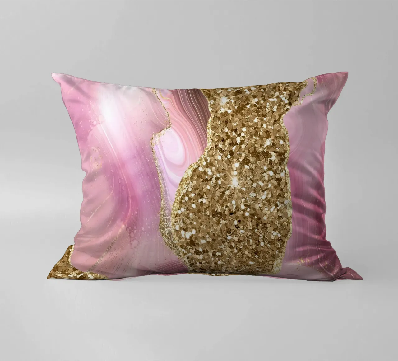 Agate Glitter Dazzle Texture 13 decorative cushion by Gemstone Textures