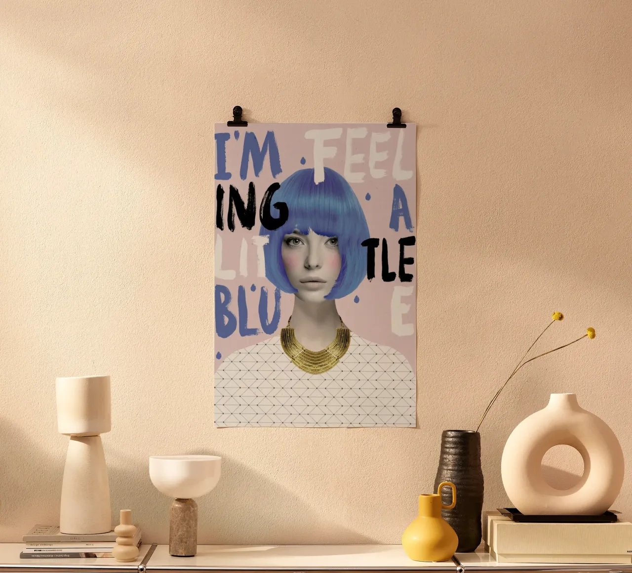 Urban Portrait No. 3 poster con telaio in alluminio da typealive