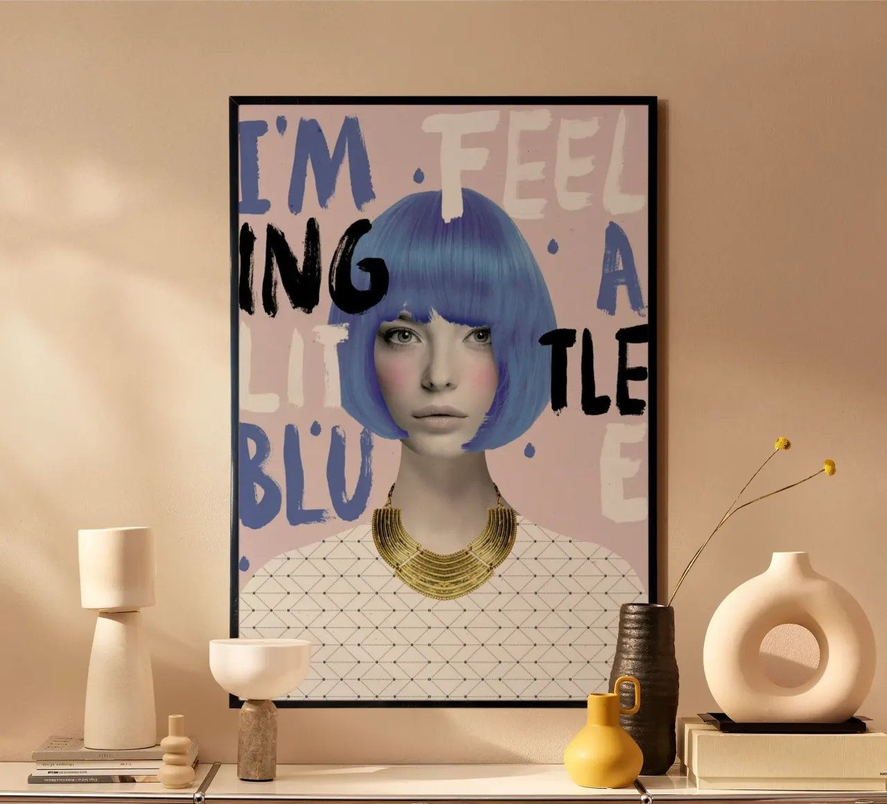 Urban Portrait No. 3 poster con telaio in alluminio da typealive