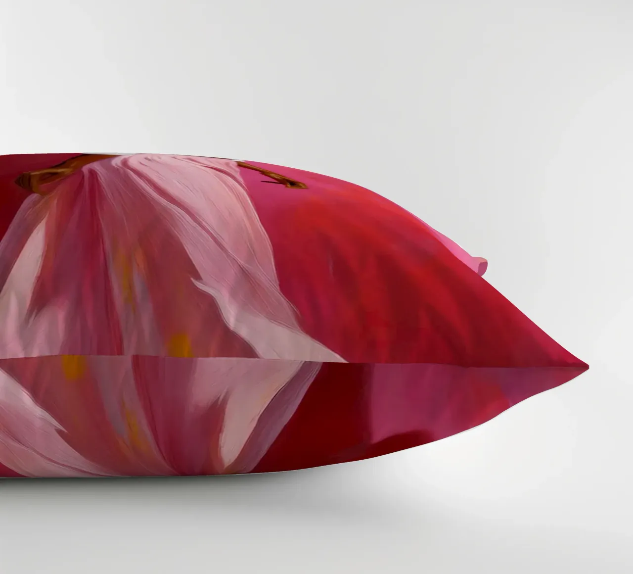 Ritratto di donna africana moderna nei colori rosa e rosa cuscino da Take Your Art BV