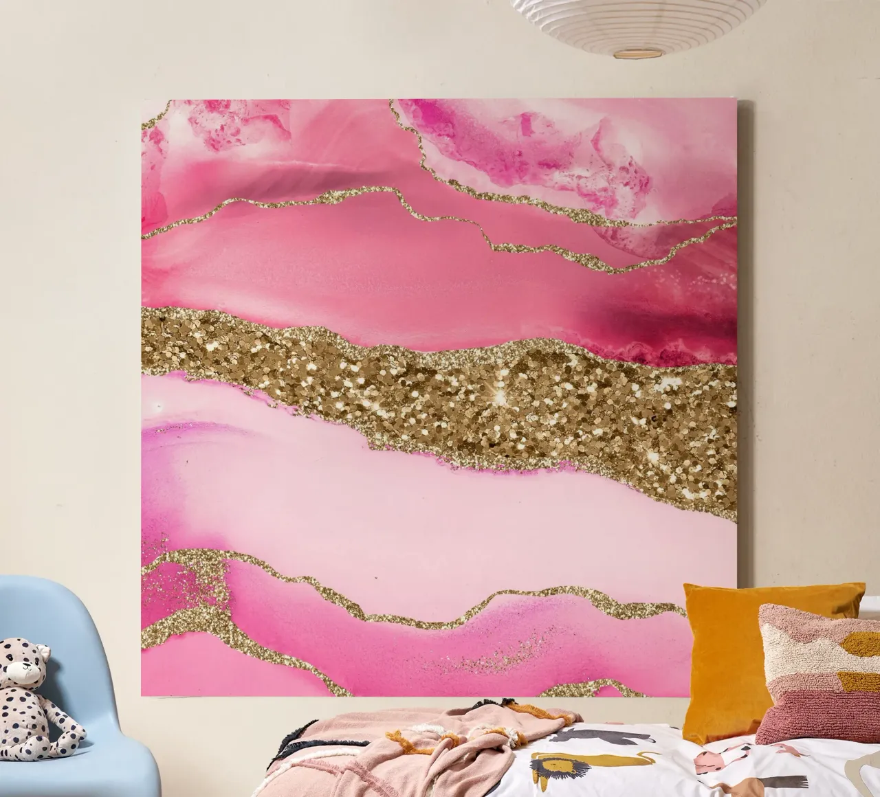 Agate Glitter Dazzle Texture 14 canvas by Gemstone Textures