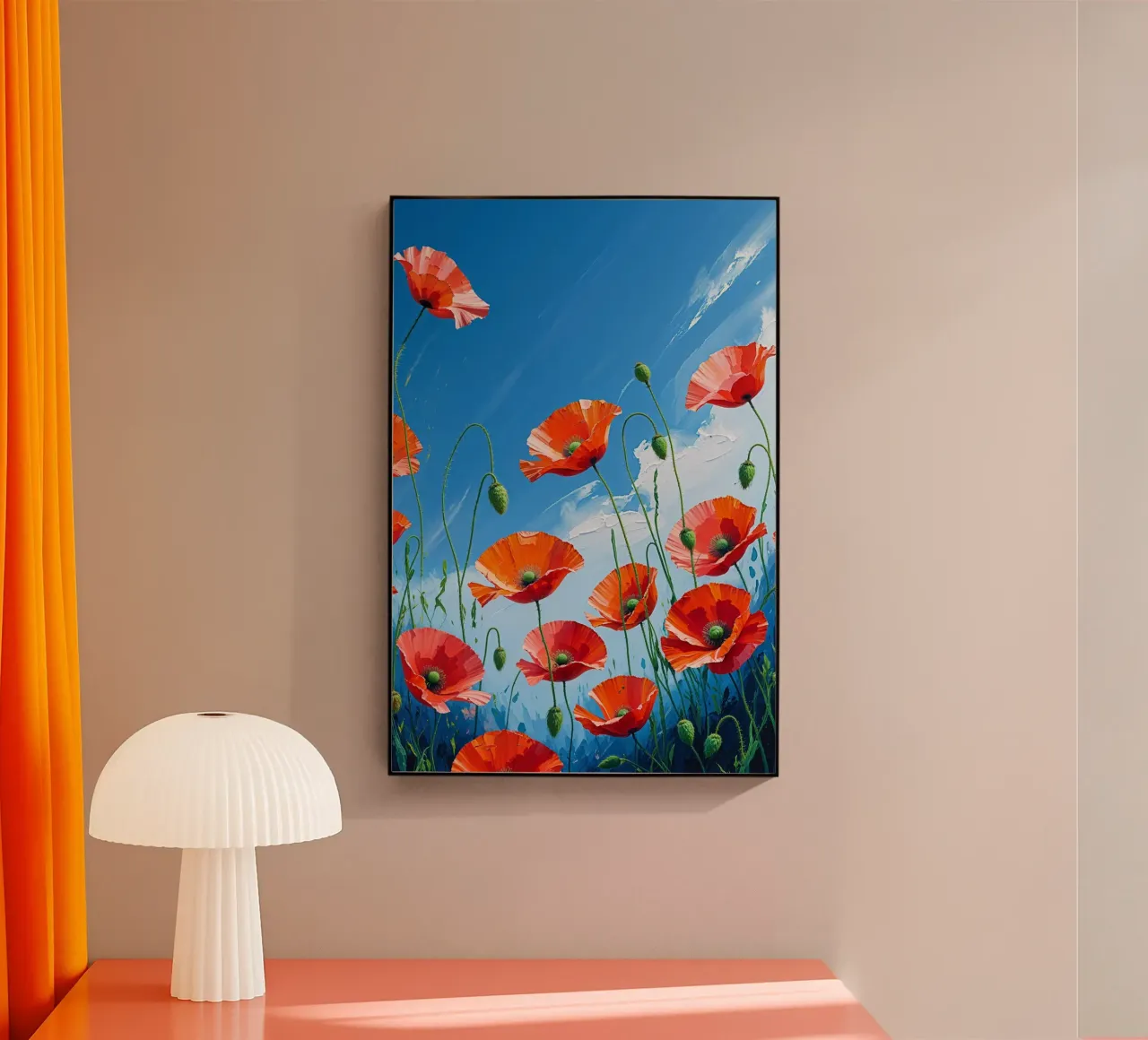 Dancing Poppies in the Breeze metacrilato de AlbertKlee