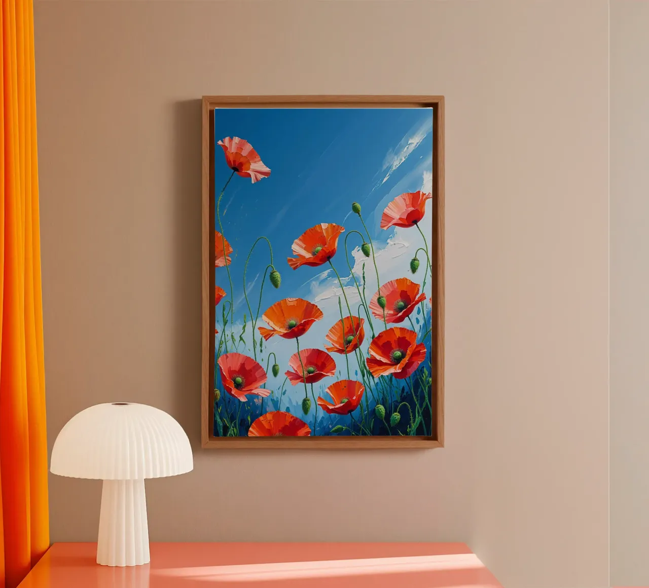 Dancing Poppies in the Breeze tela da AlbertKlee