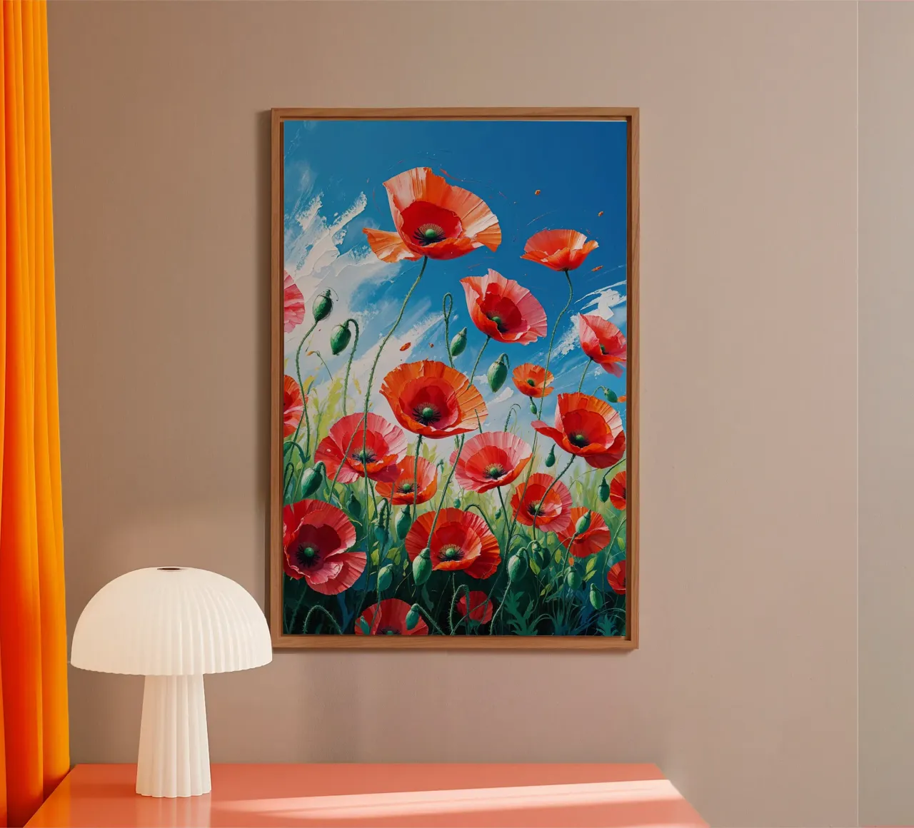 A Celebration of Scarlet Fields alluminio dibond da AlbertKlee