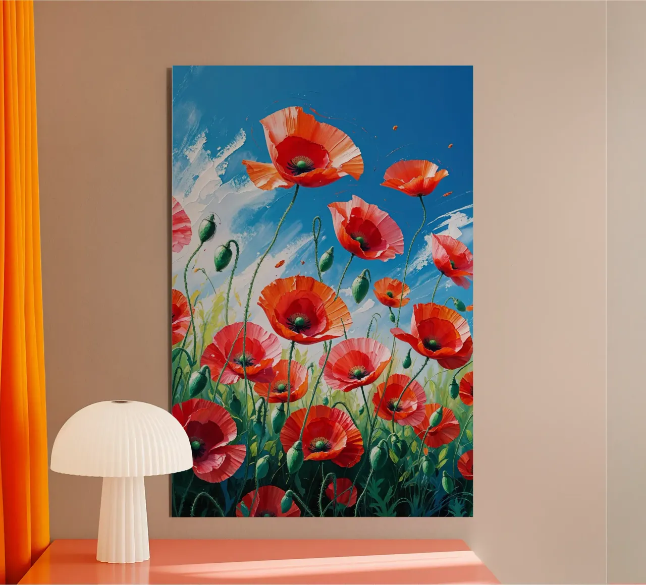 A Celebration of Scarlet Fields alluminio dibond da AlbertKlee